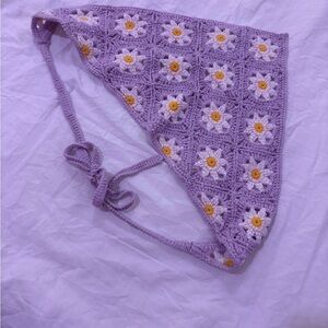 American Eagle Outfitters Lavender Floral Hair Scarf